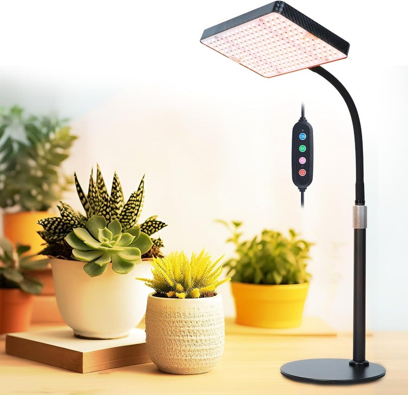 FECiDA Grow Lights for Indoor Plants Full Spectrum, Desk Grow Light, 4/8/12 Hr Timer Table Top Houseplants Grow Lamp, 208PCS LEDs, 2000 Lumen, Bright Enough, 16"-24" Height Adjustable - Image 1
